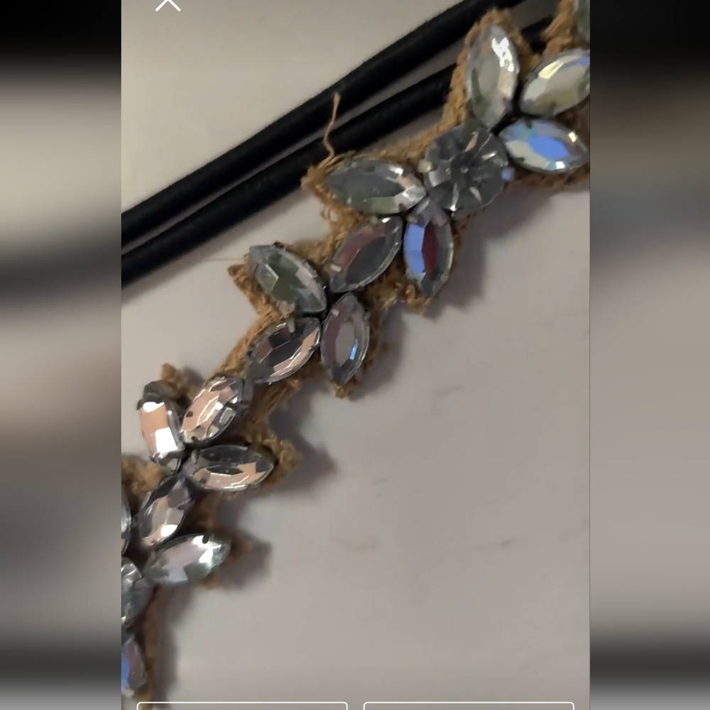 Rustic rhinestone headband